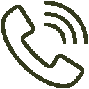 phone receiver icon for call us option